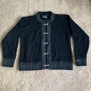 Devold of Norway Nordic Scandinavian wool cardigan sweater medium M